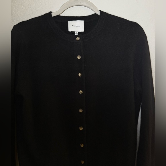 Reformation Farren Cashmere Crew Cardigan - Picture 5 of 6